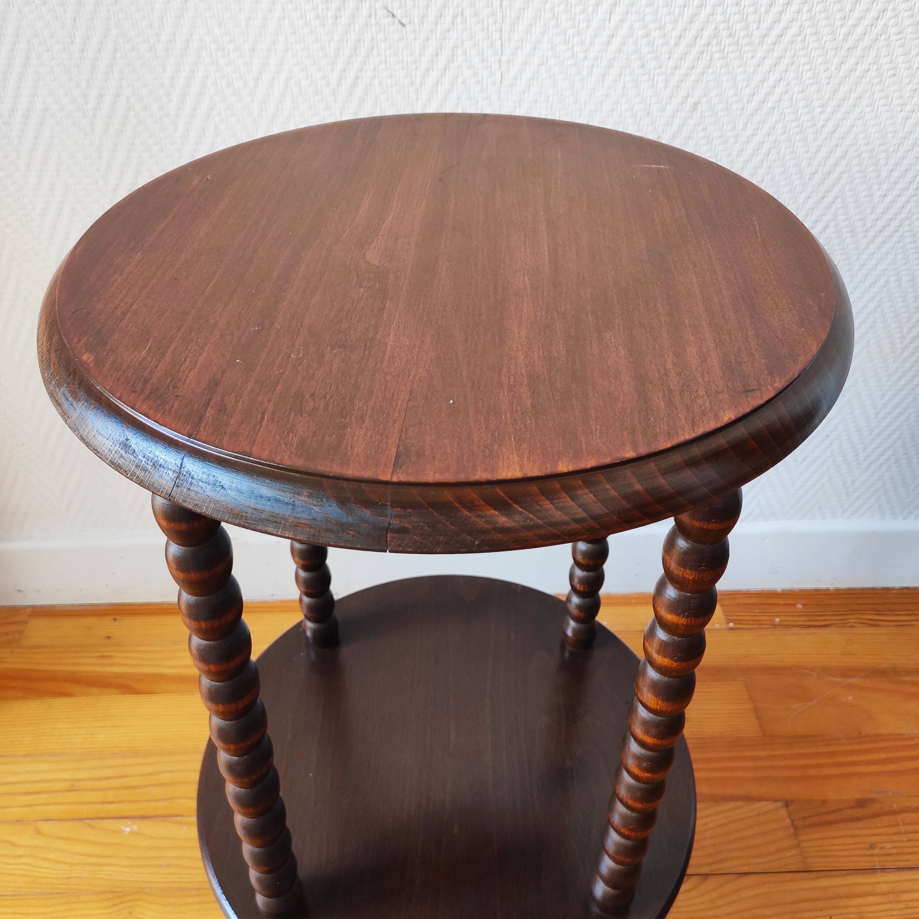 Side table - turned wooden end table