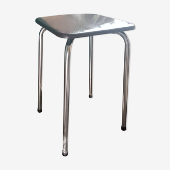 Tabouret en skaï année 60