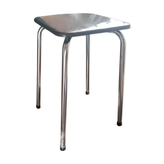 Tabouret en skaï année 60