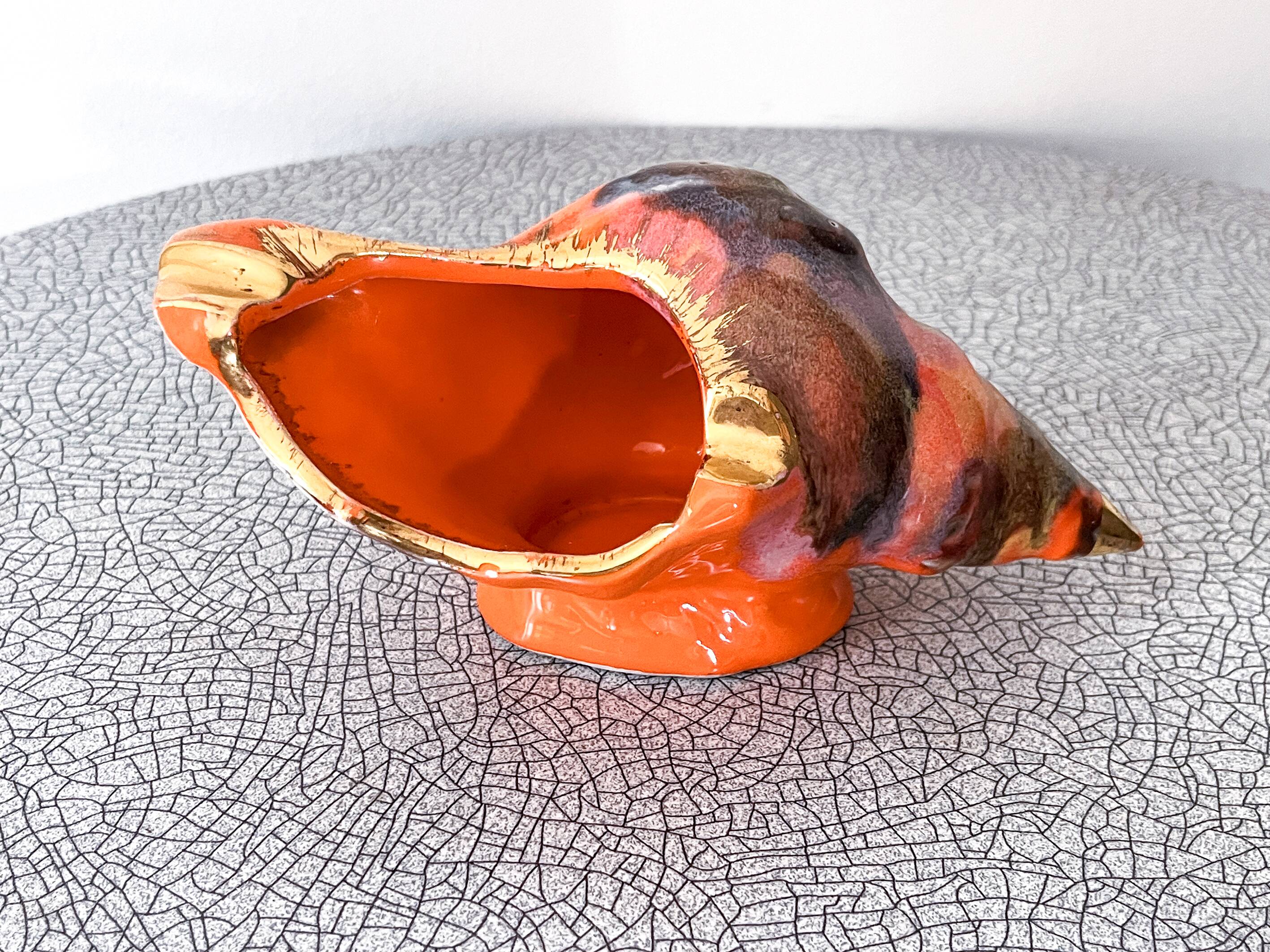 Coquillage du style Vallauris, décoration vintage
