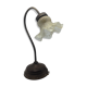 Old brass with tulip gooseneck light