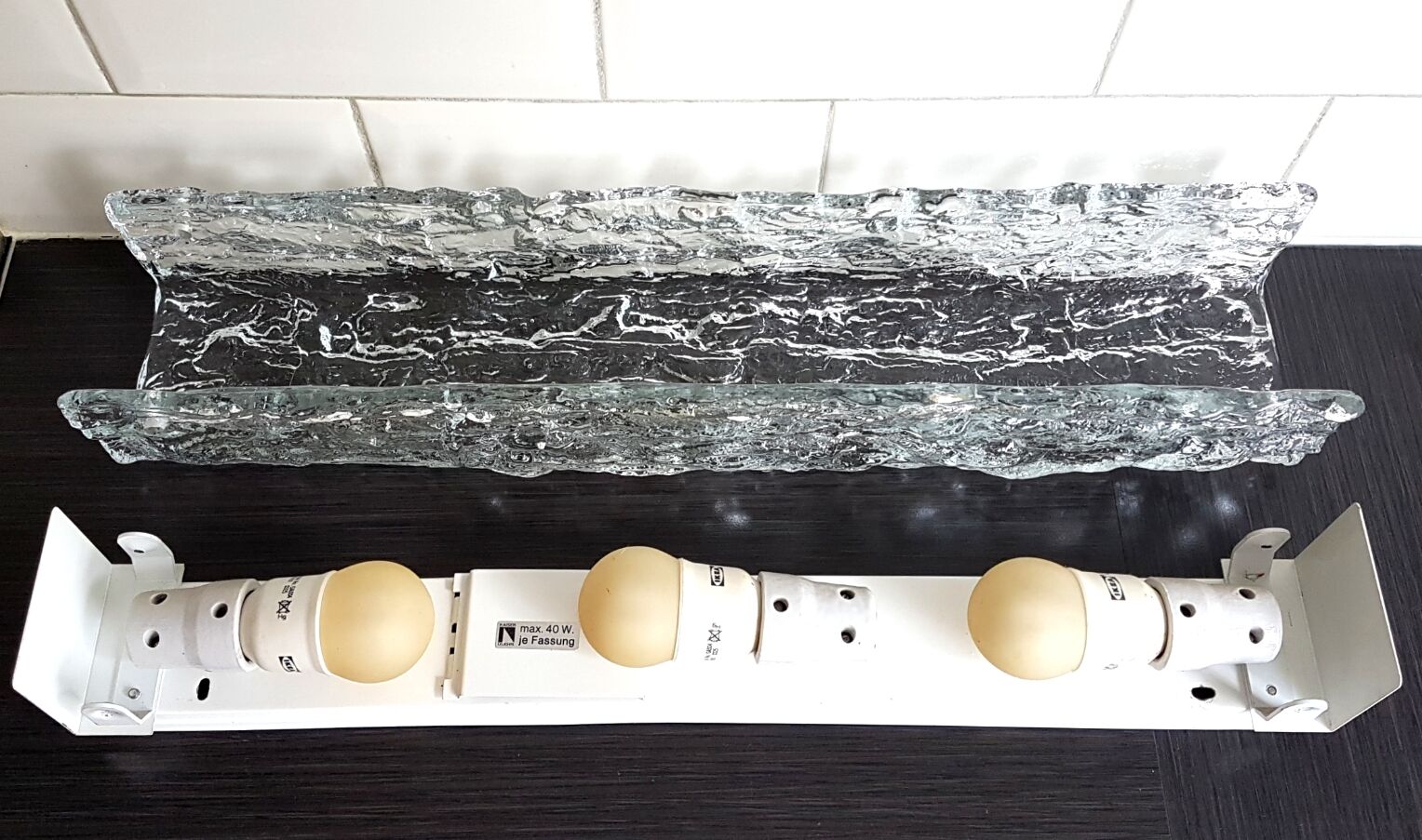 Kaiser leuchten ice glass wall lamp