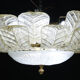Dubai, Large Size Murano Glass Gold Flush Mount, 1970s