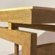Travertine coffee table