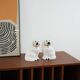 Ceramic dog figurines, English style, 1970s, made in England