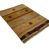 Vintage Turkish Kilim Cushion Cover , 115 X 82 Cm