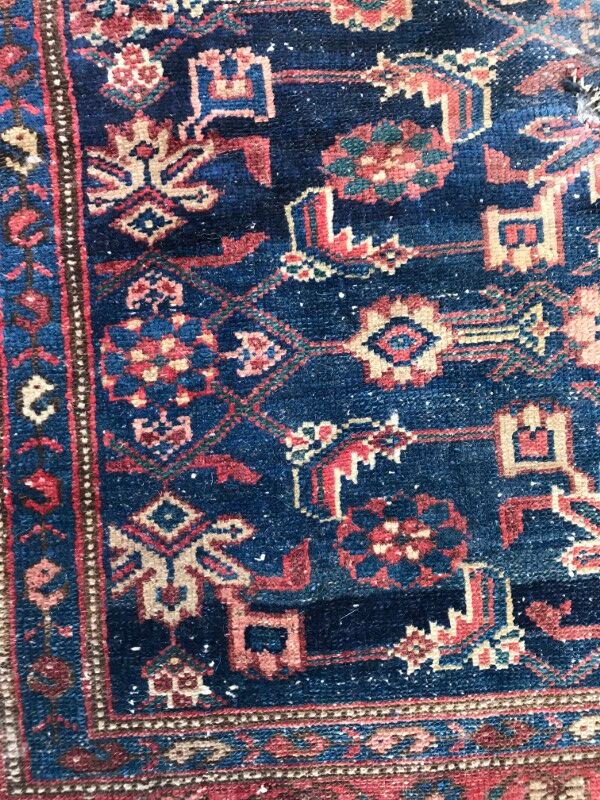 Former carpet Persian Malayer 19th century handmade 94 X 180 CM