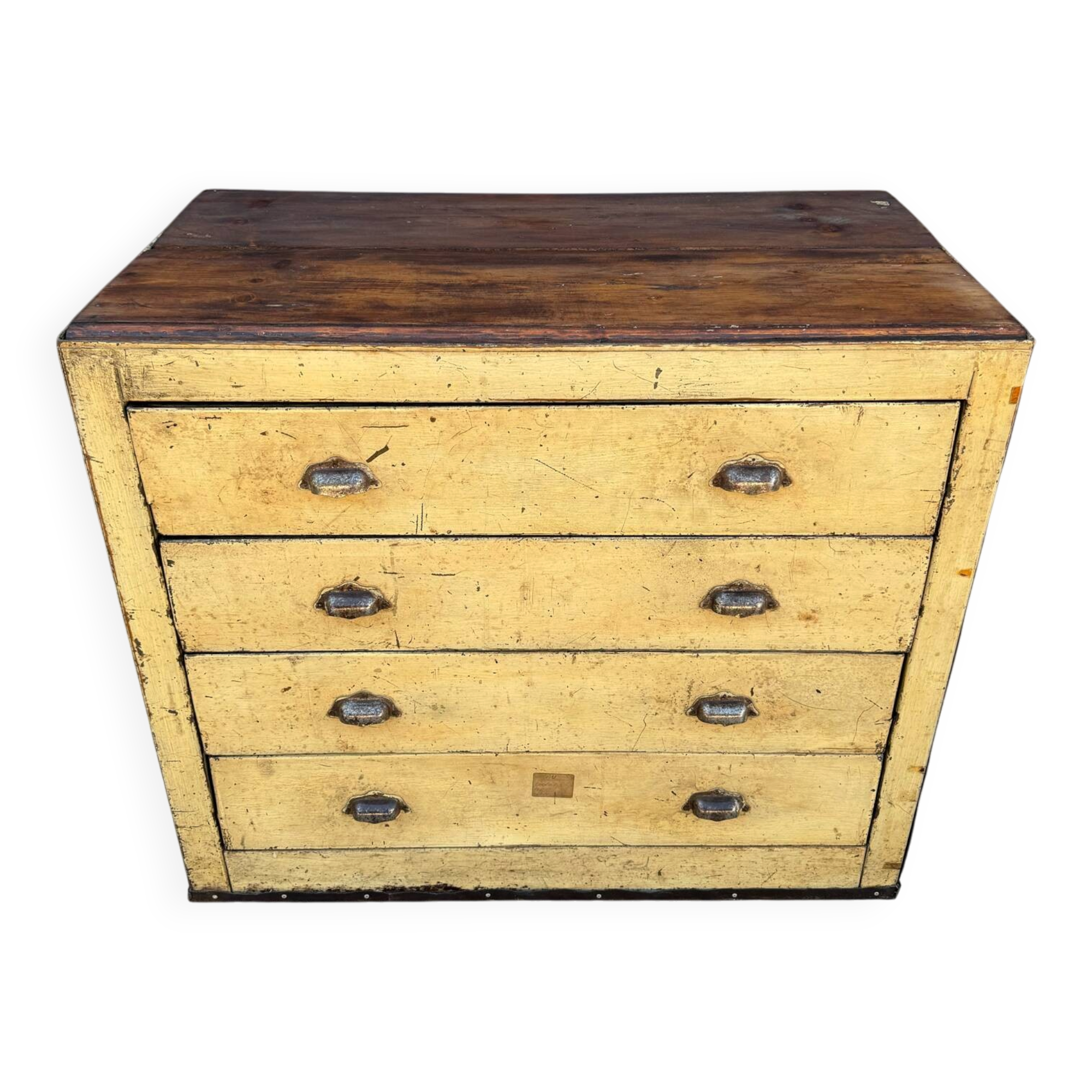 1940s iron and wood workshop furniture
