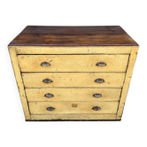Meuble de métier fer et bois années 40