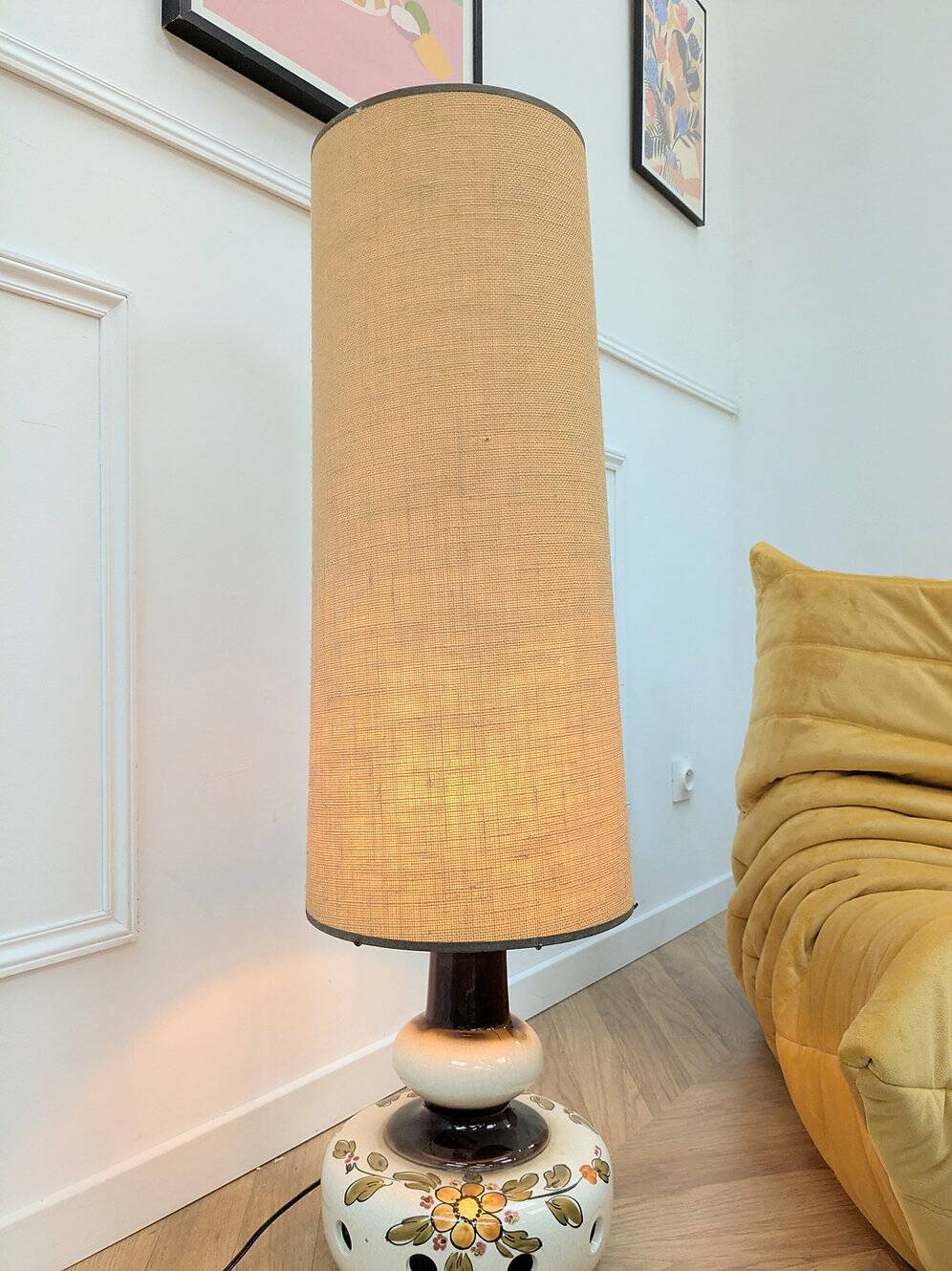 Vintage ceramic lamp from the 60s
