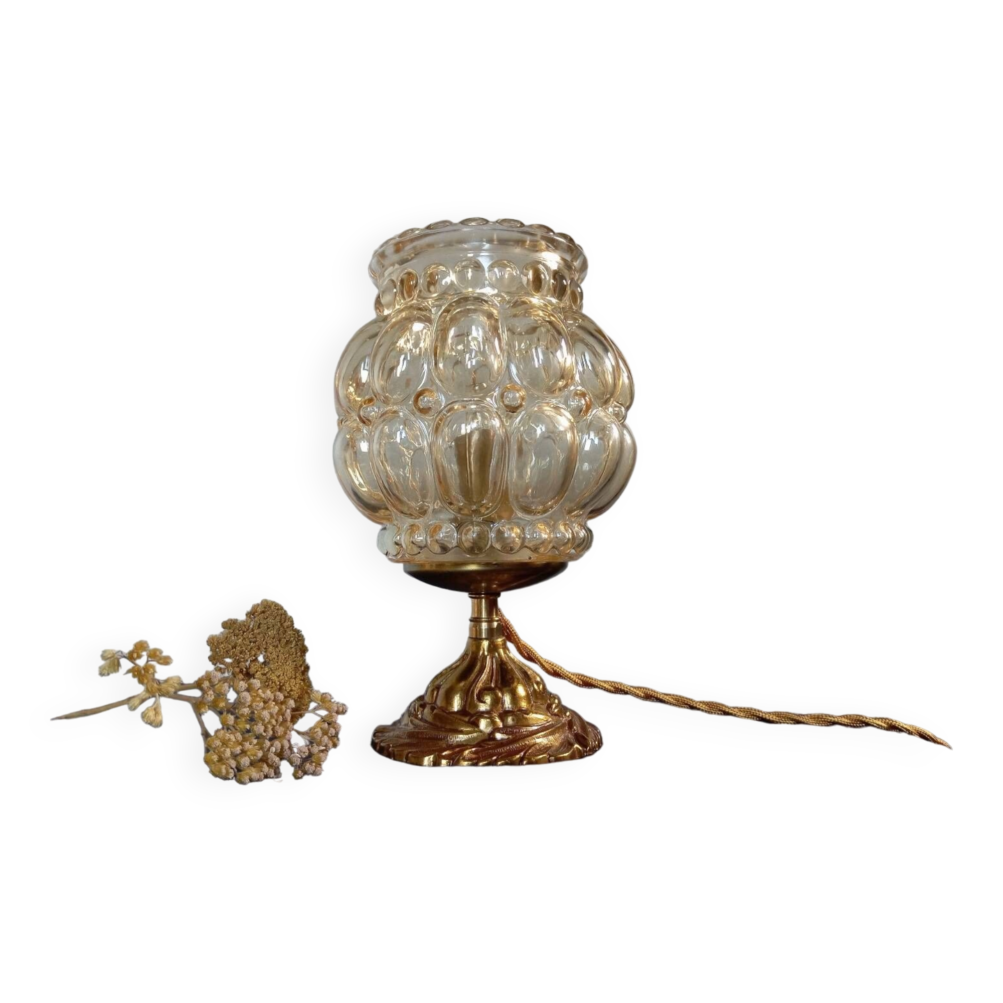 Lampe de table esprit bubble style Helena Tynell, vintage 1960