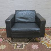 Fauteuil lounge en cuir COR Earls, années 1950