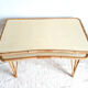 Rattan desk and chair with braces 1960