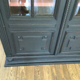 Black display bookcase