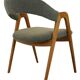 vintage WK Möbel style fauteuil / stoel 'Wildflecken' nieuwe bouclé stof