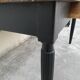 Table de ferme ancienne patiné noir -1m30