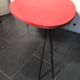 Table basse vintage des années 60 rouge 