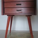 60s compas feet bedside table