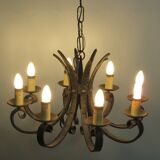 Lustre en fer forgé des années 40
