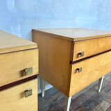 Pair of vintage bedside tables / nightstands