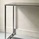 Dining table / tubular and modernist desk in chrome metal