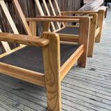 Paire de fauteuils en bois PIN