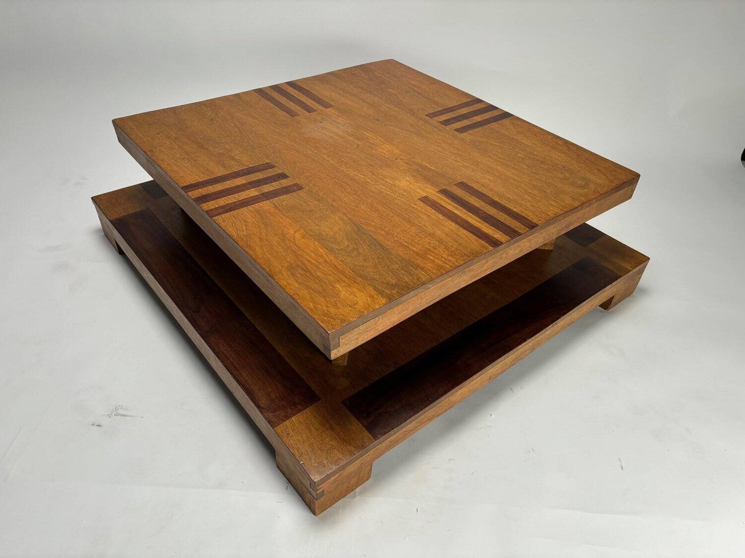 Sculptural Décon Coffee Table in Wood, Italy, 1970s