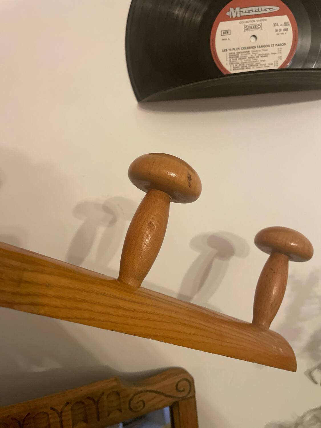 Large wooden coat rack