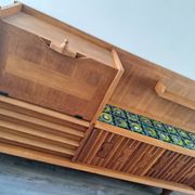 Guillerme et Chambron high sideboard, bar buffet, vintage secretary
