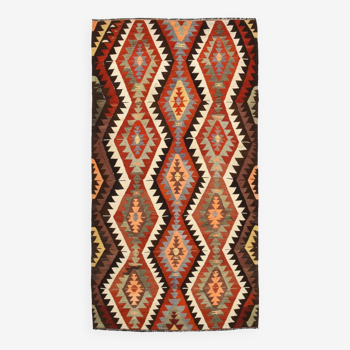 5x10 Tribal Handwoven Kilim Rug, 155x291Cm