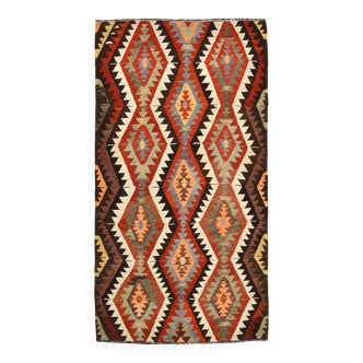 5x10 Tribal Handwoven Kilim Rug, 155x291Cm