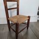 Chaise enfant ancienne en paille