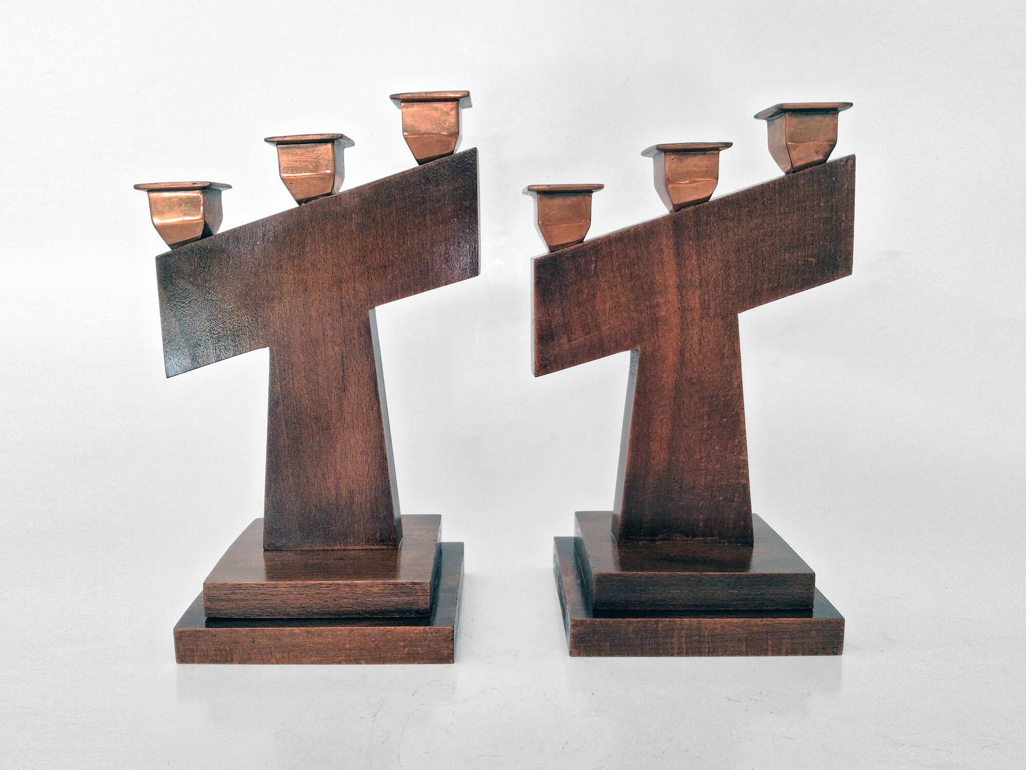 candlestick set Art Deco 1930s