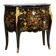 Commode sauteuse de style Louis XV en laque. Années 1950.