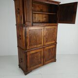 Coffre de campagne européen en pin du XIXe siècle / coffre superposé