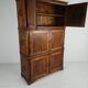 19th century European pine campaign cabinet / chest-on-chest