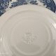 Set of 4 dinner plates and 4 dessert plates in blue English earthenware