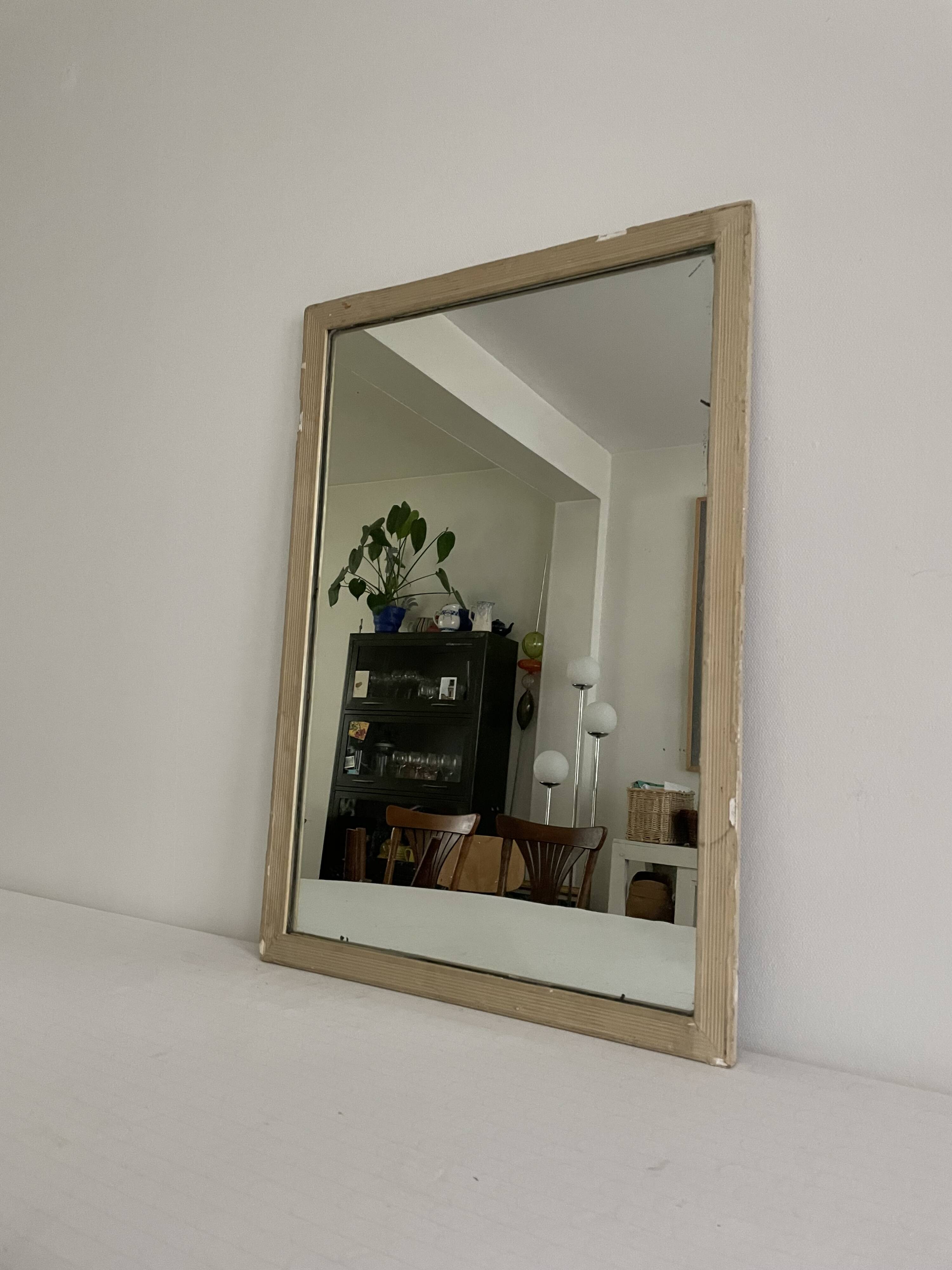 Old wooden mirror 50x71cm