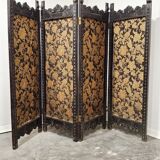 Antique Hand-Carved Wooden Room Divider