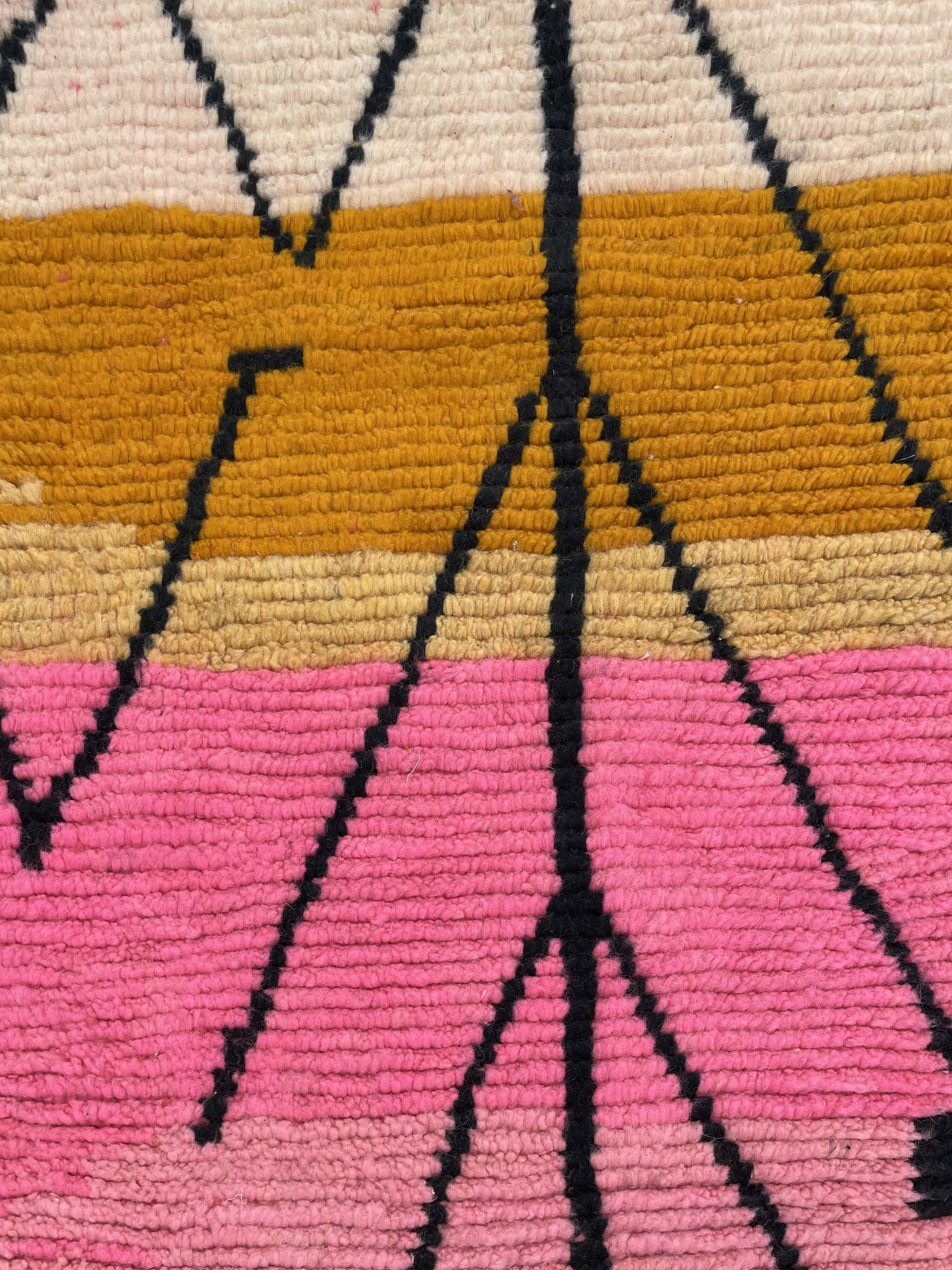 Living room rug berbere Boujad wool