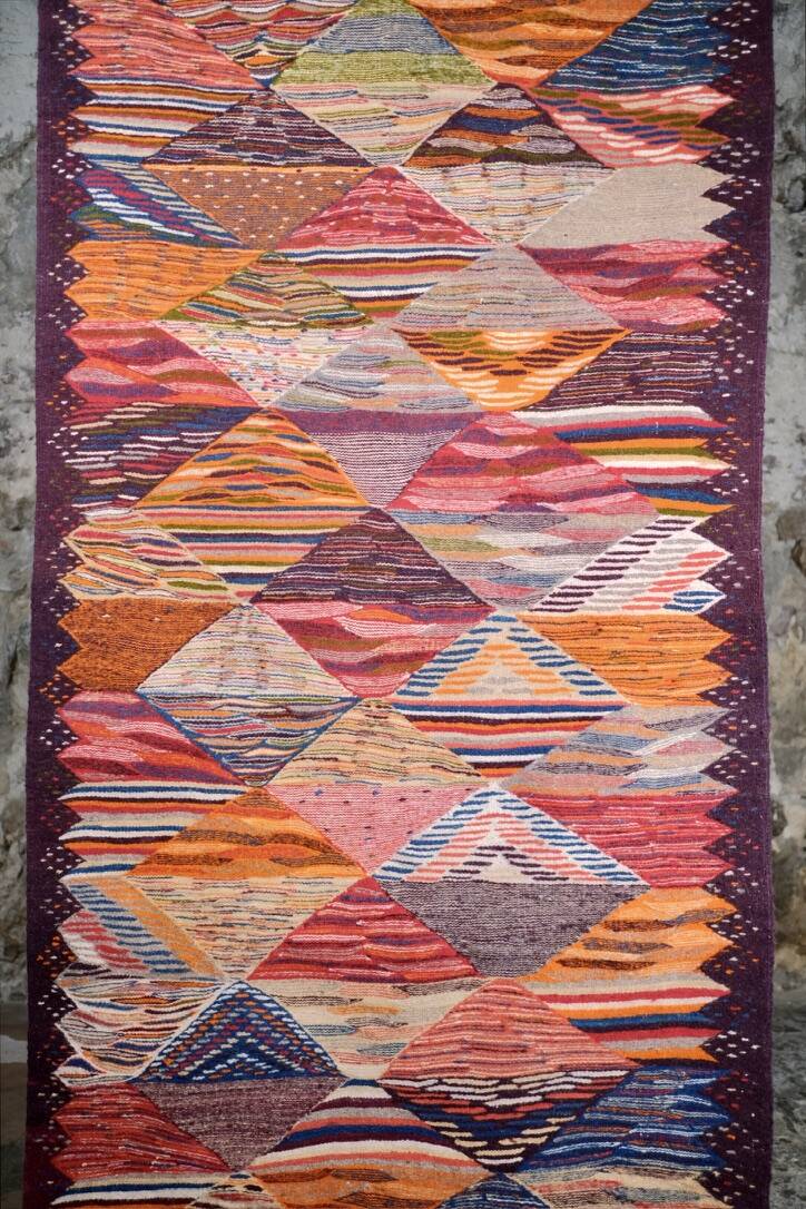 Kilim berbère multicolore, Maroc