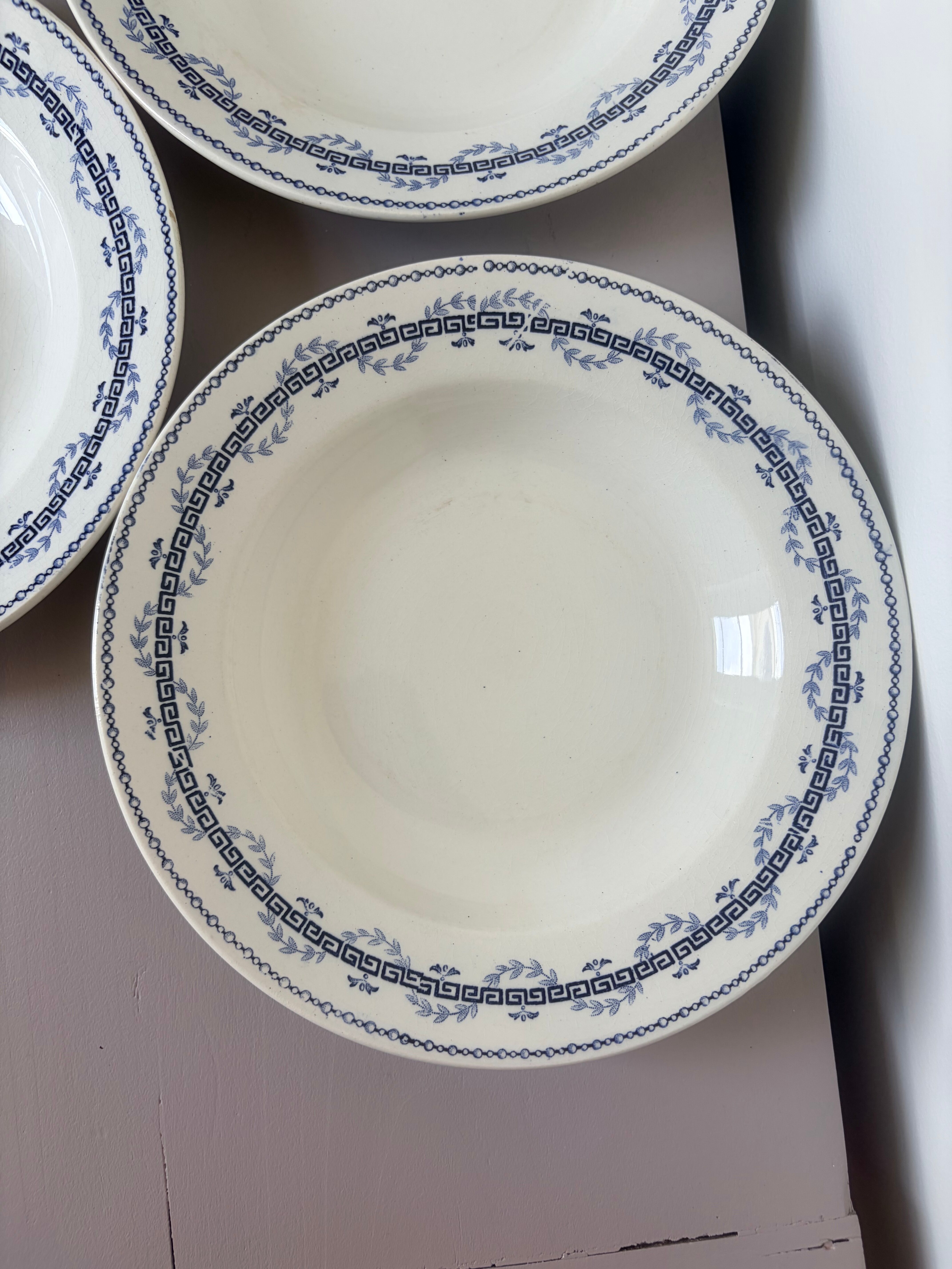3 deep plates in ironstone Gien model Austerlitz 2106211
