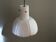 Suspension lamp, white opaline, Glashütte Limburg, Germany 1960