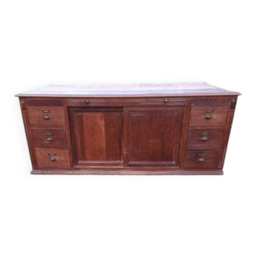 Meuble de métier table de drapier chêne année 30