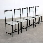 5 chaises de salle à manger, années 1960