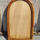 Miroir en rotin vintage