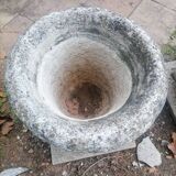 Pair of Medici basins from the 40s - 50s. Garden decoration.