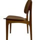 Vintage dining room chair Scandinavian 1960s plywood and teak design