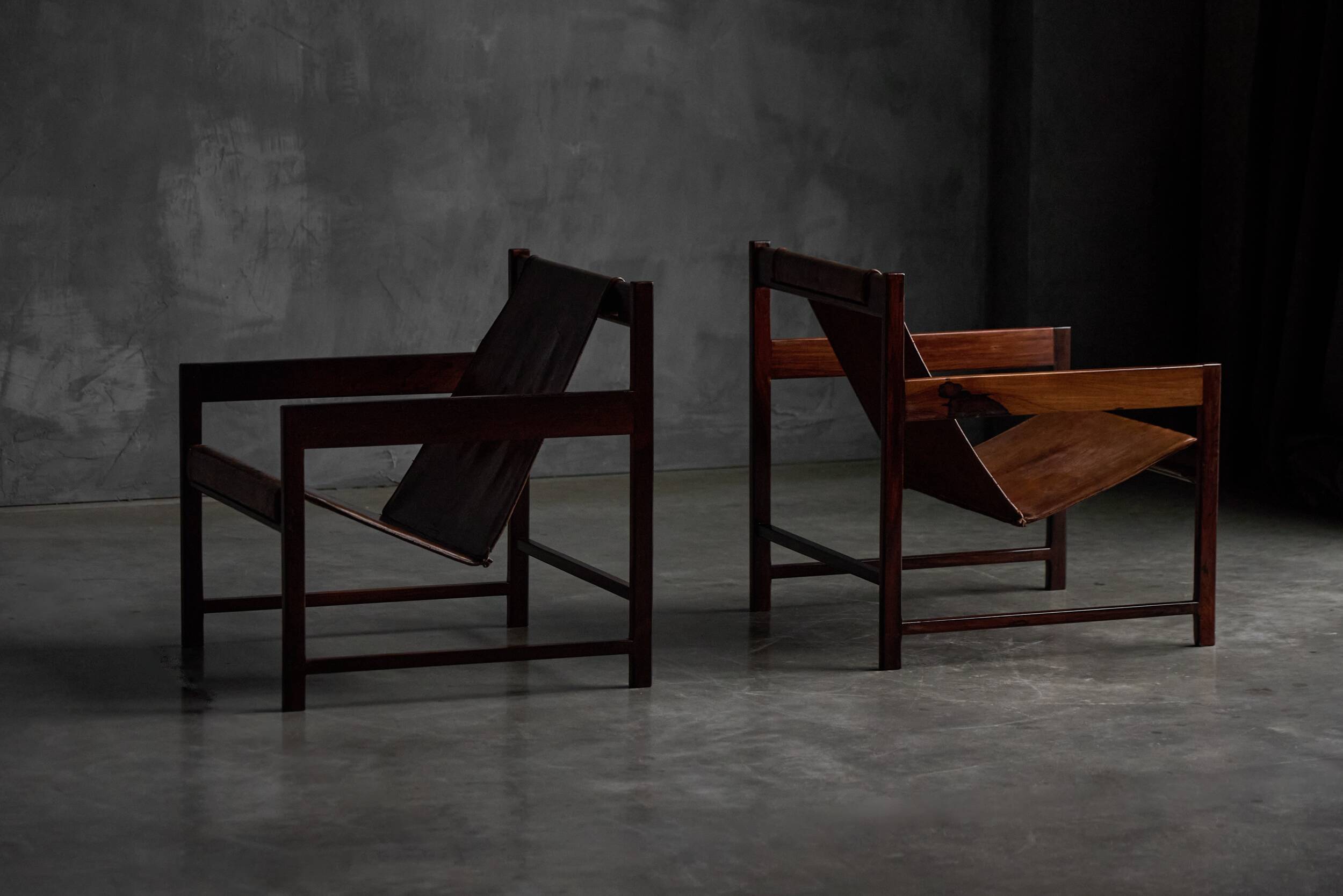 Lia lounge chairs by Sergio Rodrigues, Brazil, 1962
