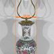 Lampe en porcelaine de chine et laiton, début XXe